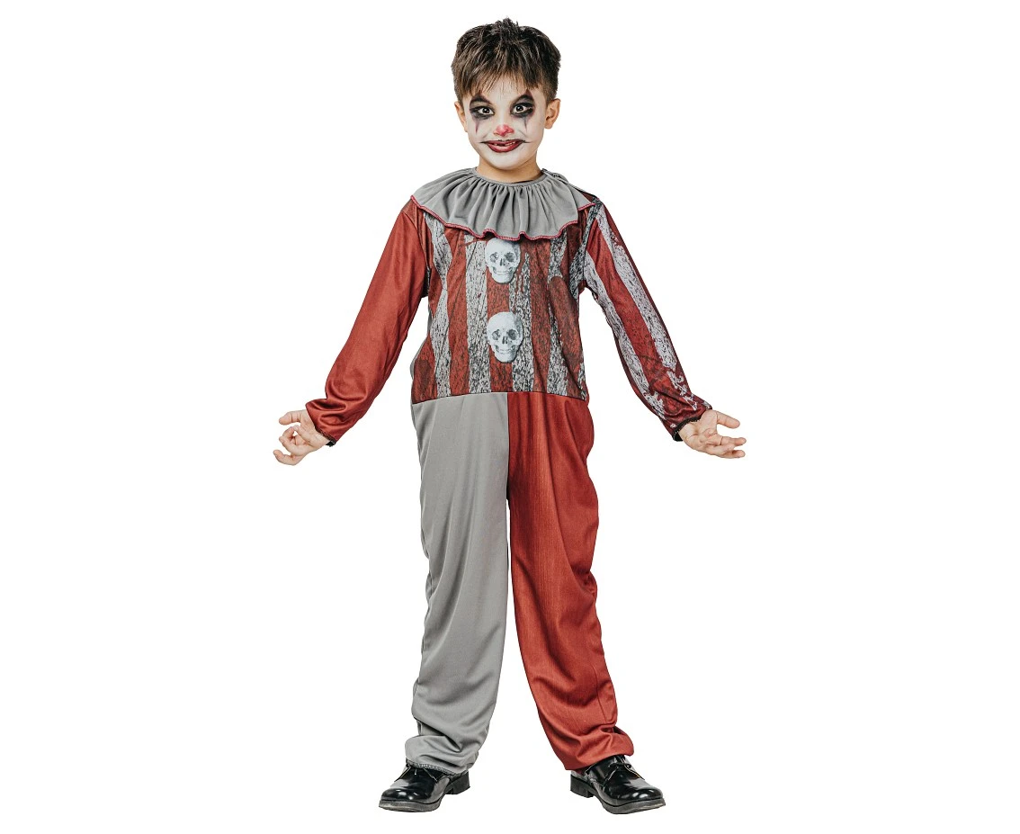 Role play-set for child Double Skeleton (double sided jumpsuit, collar), size 120/130 cm